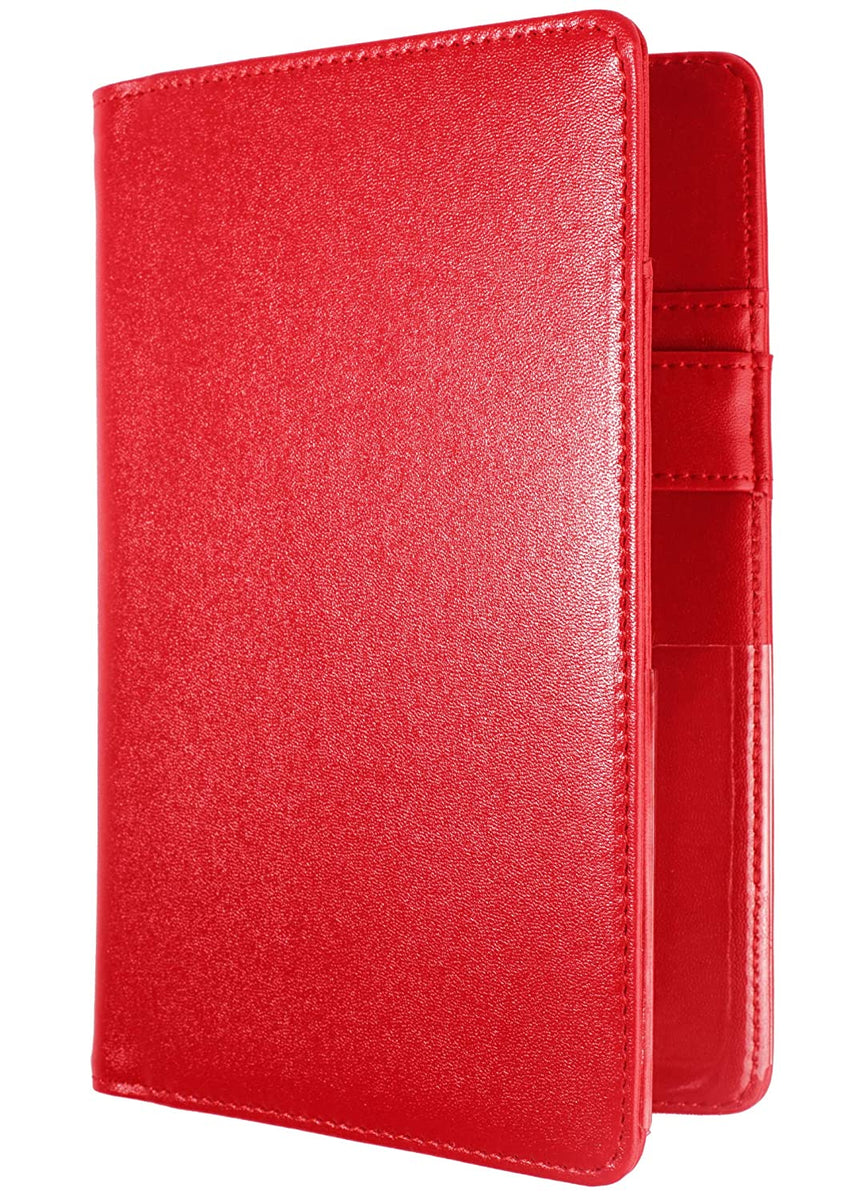 Red nylon book wallet