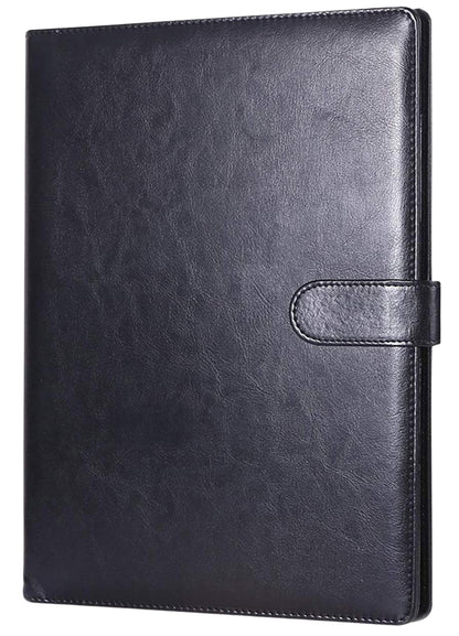 A4 Portfolio Folder with Clipboard 9.84"×12.6"(Black)