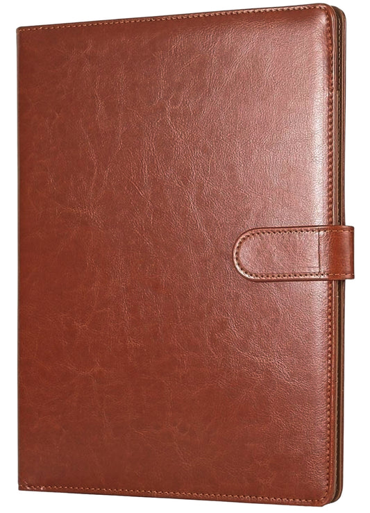 A4 Portfolio Folder with Clipboard 9.84"×12.6"(Brown)