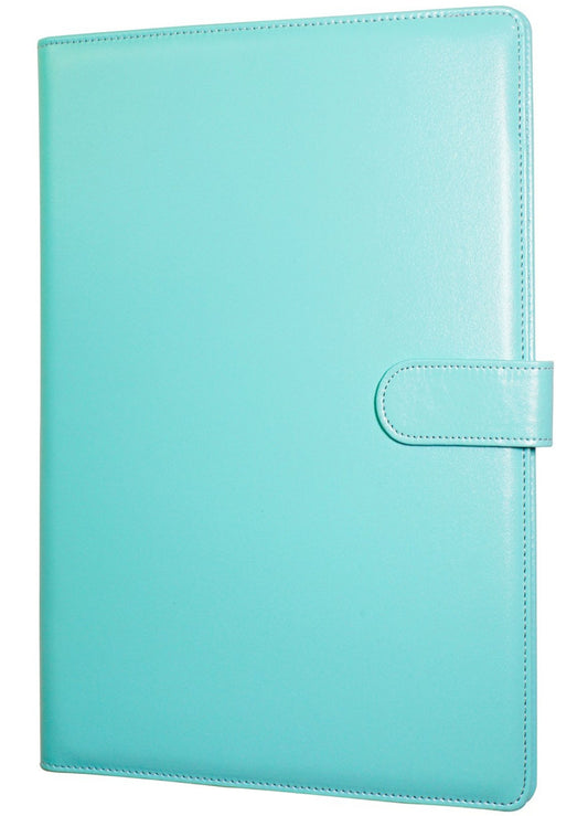 A4 Portfolio Folder with Clipboard 9.84"×12.6"(Pale Turquoise)