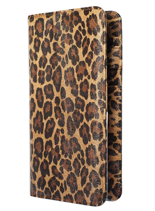 5x9" Dark Leopard Server Book with Zipper&Magnetic