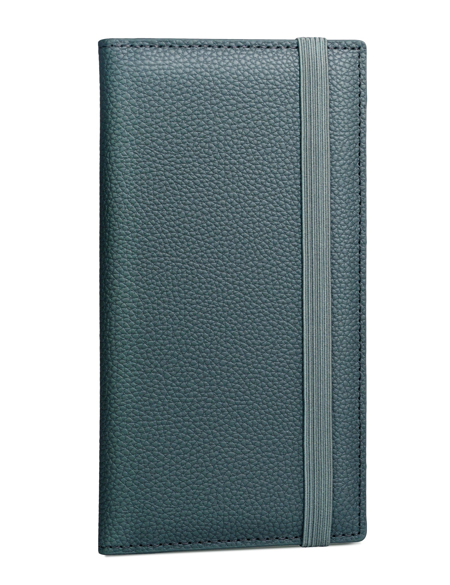 7"x3.7" Vert Gris Vegan Leather Checkbook Cover