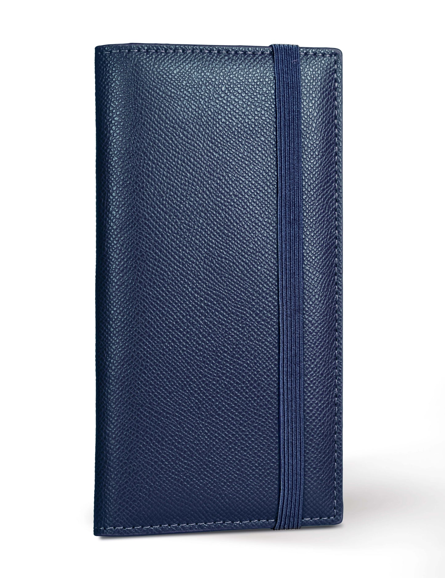 7"x3.7" Midnight Blue Vegan Leather Checkbook Cover