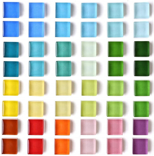 48-Pack Colorful Glass Fridge Magnets (24 Colors)