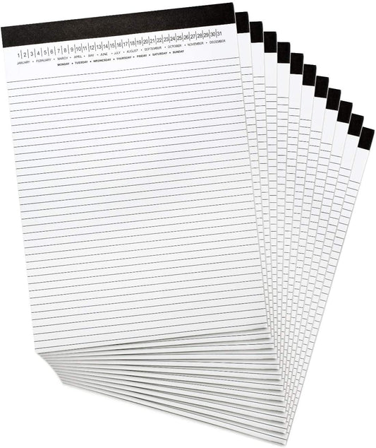 A4 Legal Pad Write Paper with Date 8-1/2" x 11-3/4"