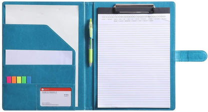 A4 Portfolio Folder with Clipboard 9.84"×12.6"(Turquoise)