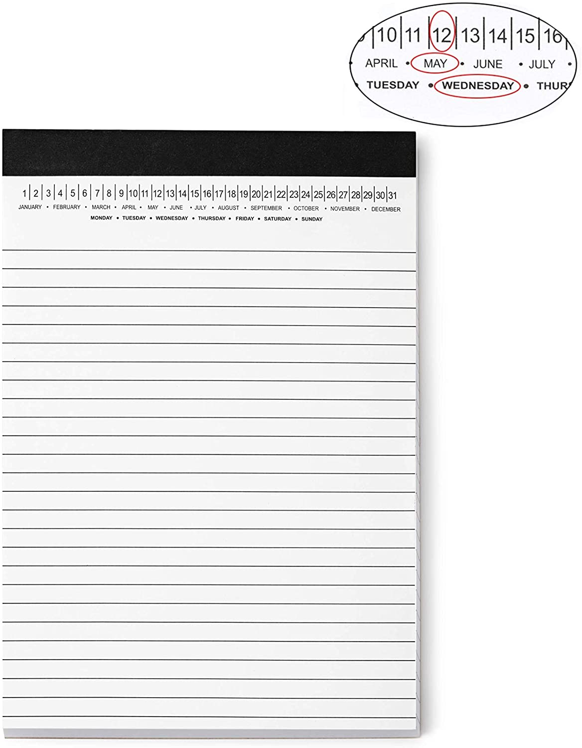 A5 Legal Pad Write Paper with Date 5-3/4"x 8-1/2"