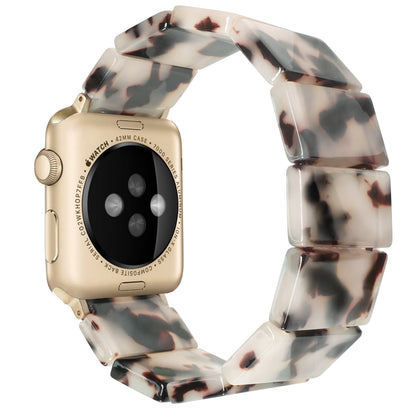 Ivory Tortoise Resin Apple Watch Band (Elastic)