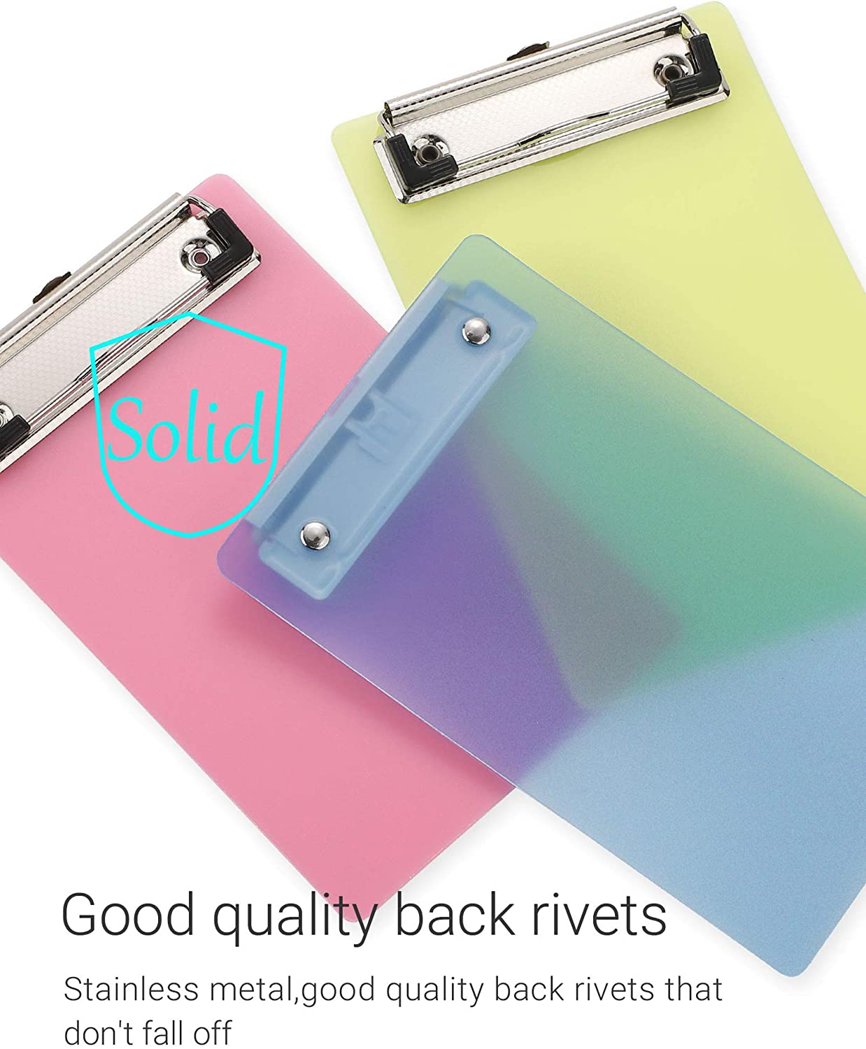 A6 Mini Pocket Clipboard 4.7x7.3"(Matte-5/12 pack)