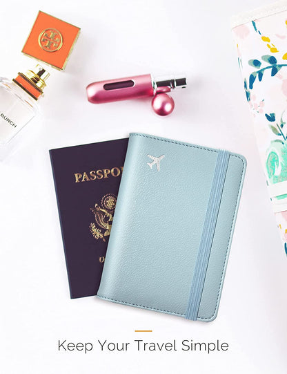 Blue Passport Case Holder Wallet