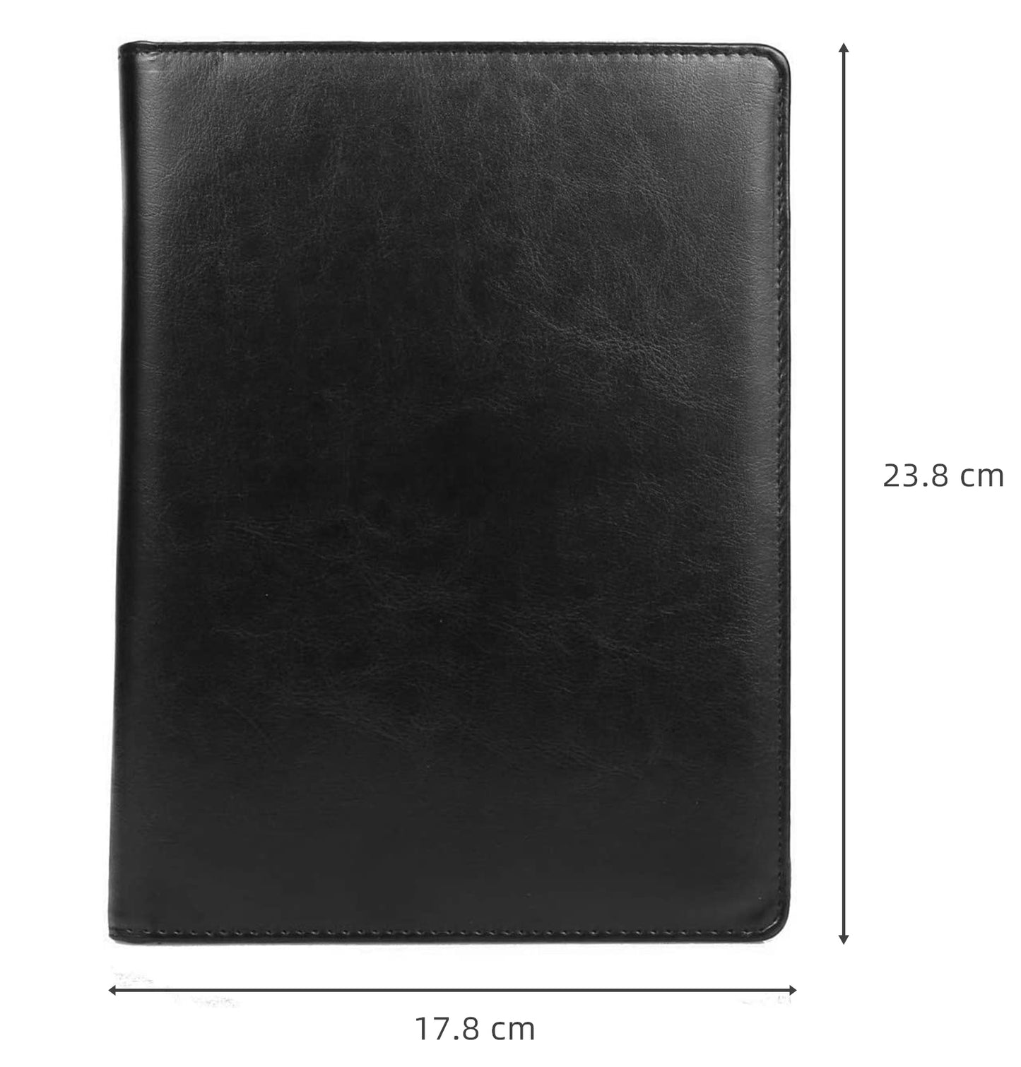 A5 Portfolio Folder with Clipboard 7x9.3" (Black)