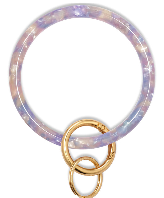 2.9" Acetate Round Key Ring Bracelet (Mermaid)